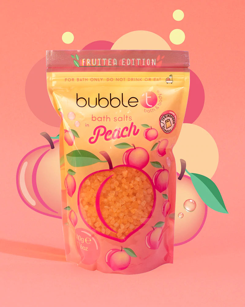 Bubble T Fruitea Relaxing Peach Bath Salts (500g)
